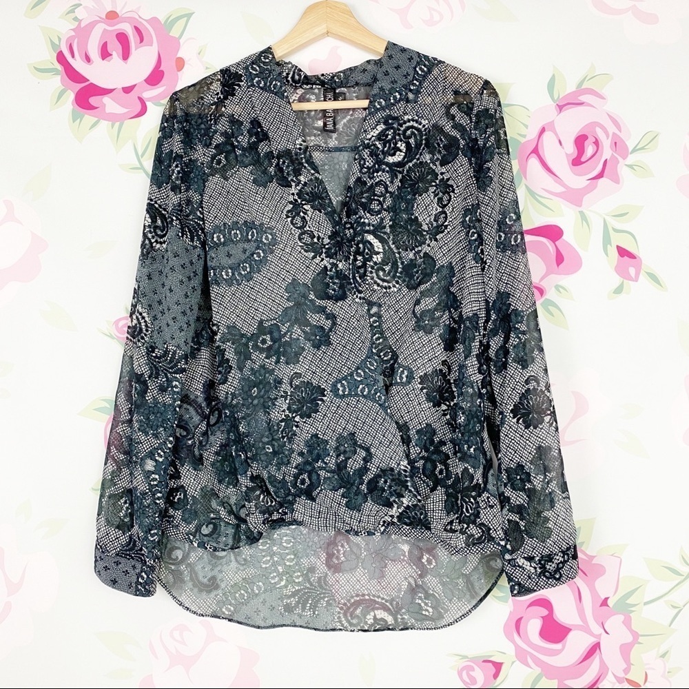 Anthropologie Yoana Baraschi Printed Floral Blouse M